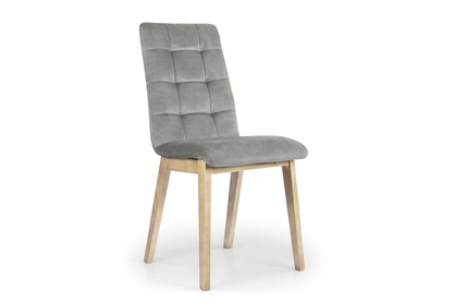 dřevěna židle Platinum 4 s čalouněným sedákem - šedý Salvador 17 / Nohy buk