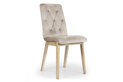 dřevěna židle Platinum 5 s čalouněným sedákem - Béžová Salvador 02 / Nohy buk