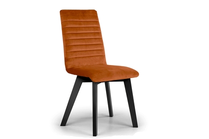 židle čalouněné Modern 2 na drewnianych nogach - Oranžový Salvador 14 / černé Nohy