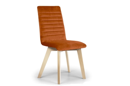 židle čalouněné Modern 2 na drewnianych nogach - Oranžový Salvador 14 / Nohy buk