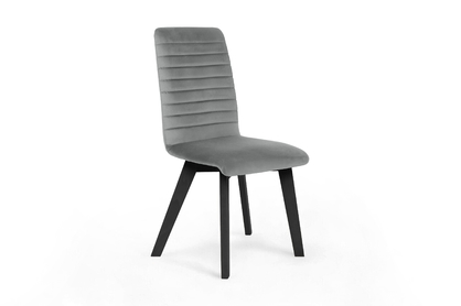 Jedálenská stolička Modern 2 - sivý velúr Salvador 17 / čierna