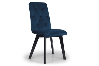 židle čalouněné Modern 5 na drewnianych nogach - Námořnická modrá Salvador 05 / černé Nohy