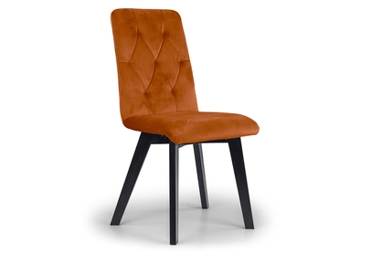 židle čalouněné Modern 5 na drewnianych nogach - Oranžový Salvador 14 / černé Nohy