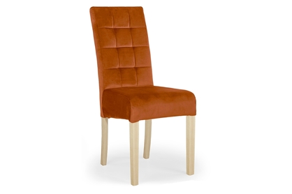 židle čalouněné Castello 4 z drewnianymi nogami - Oranžový Salvador 14 / Nohy buk