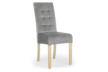 židle čalouněné Castello 4 z drewnianymi nogami - šedý Salvador 17 / Nohy buk