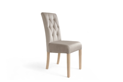 Čalouněná židle Castello 5 - béžová Salvador 2 / bukové nohy