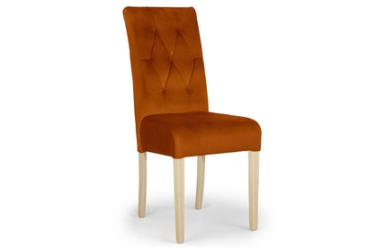 židle čalouněné Castello 5 z drewnianymi nogami - Oranžový Salvador 14 / Nohy buk