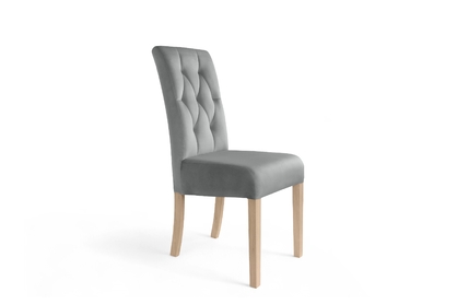 Čalouněná židle Castello 5 - šedá Salvador 17 / bukové nohy