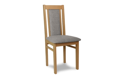 dřevěna židle čalouněné Milano - šedý Gemma 85 / Dub