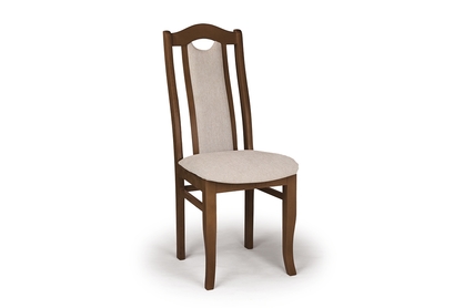 dřevěna židle čalouněné Livorno 2 - Béžová Gemma 04 / Ořech
