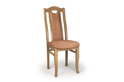 dřevěna židle čalouněné Livorno 2 - Oranžový Zetta 295 / Dub