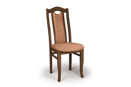 dřevěna židle čalouněné Livorno 2 - Oranžový Zetta 295 / Ořech