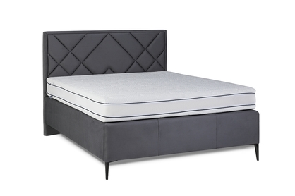 postel čalouněné do ložnice s úložným prostorem Simen - 140x200, Nohy černé