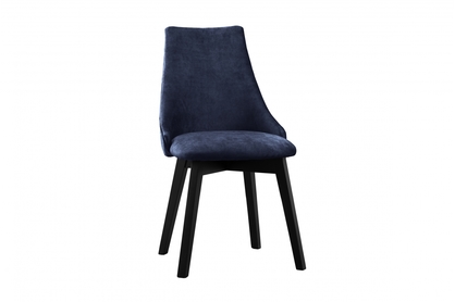židle čalouněné na drewnianych nogach Empoli - tmavě modrý Monolith 77 / černé Nohy
