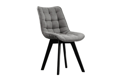židle čalouněné Prato na drewnianych nogach - šedý Vena 18 / černé Nohy