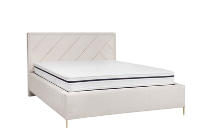 postel čalouněné pro ložnice s úložným prostorem Tiade - 140x200, Nohy zlaté