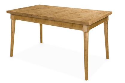 stôl rozkladany do jedálne 120-160 Ibiza na drewnianych nogach - Dub lancelot / Nohy Dub lancelot