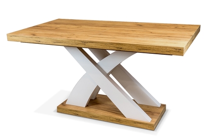 Sydney összecsukható asztal - 140-220 cm - X-alakú talapzattal