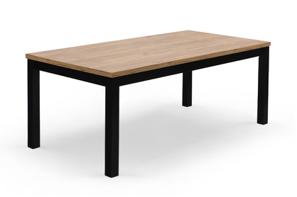 Rozkladací stôl Werona 140-180x80 cm - dub craft / čierne nohy