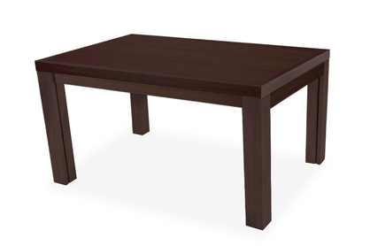 Stůl w drewnianej okleinie rozkladany 200-400 cm Kalabria na drewnianych nogach - Venge