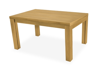 Stůl w drewnianej okleinie rozkladany 200-400 cm Kalabria na drewnianych nogach - Dub