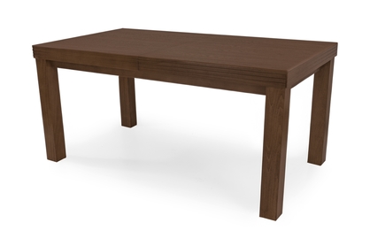 Stôl rozkladany w drewnianej okleinie 140-180 cm Sycylia na drewnianych nogach - Orech