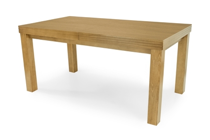 Stůl rozkladany w drewnianej okleinie 160-200 cm Sycylia na drewnianych nogach