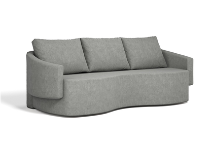 Canapea pliabil pentru camera de zi Karien - gri Cloud 83/ spumă de înaltă elasticitate HR