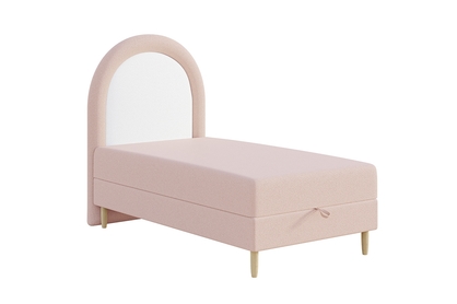 Dzieciece postel čalouněné s úložným prostorem Eliat 90x200 - Růžová Baloo 2072
