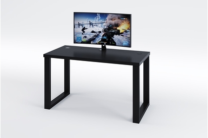 psací stůl gamingowe Seman 135 cm na stalowych nogach - Černý 