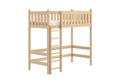 postel vyvýšená postel dřevěná Swen ZP 008 - Borovice, 70x140