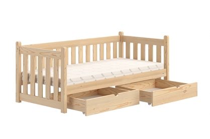 postel přízemní drewniane Swen DP 001 - Borovice, 80x200
