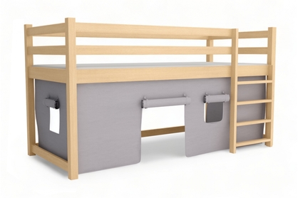 postel dzieciece vyvýšená postel Kubi - Borovice, 80x180 