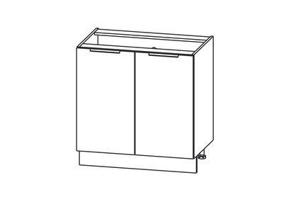 Skříňka kuchyňská spodní dvoudveřová KAM SET D80