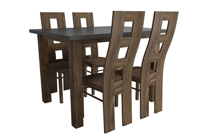 Komplet Montana stôl + Stôličky