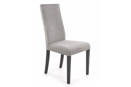 židle čalouněné Umina z drewnianymi nogami - šedý / černé Nohy
