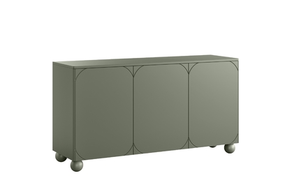 Komoda Sonatia II 150 cm so 4 ukrytými zásuvkami - olivová