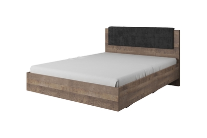 postel do ložnice Moduzo s čalouněným zaglowkiem 160x200 - Dub sand grange/matera