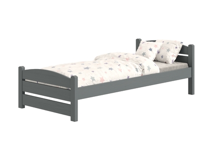 Dětská postel přízemní Sandio - grafit, 80x160