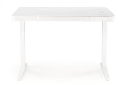 Písací stôl výškovo nastaviteľný B52 - 120x60 cm - Biely