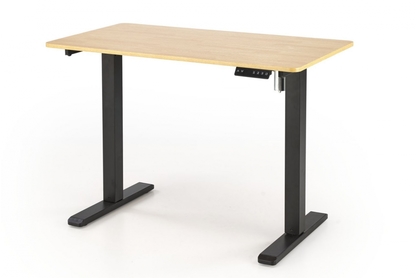 psací stůl z regulacja wysokosci B53 - 105x56 cm - dub zlatá / černá