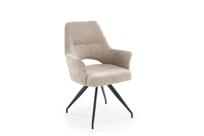 Otočená čalúnená stolička Rivo - béžový šenil Odin 28