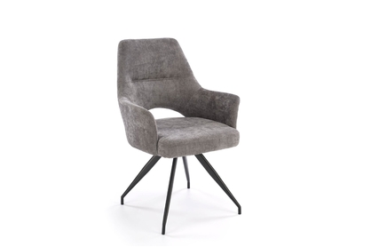 Čalúnená otočná stolička Rivo - sivý šenil Odin 15