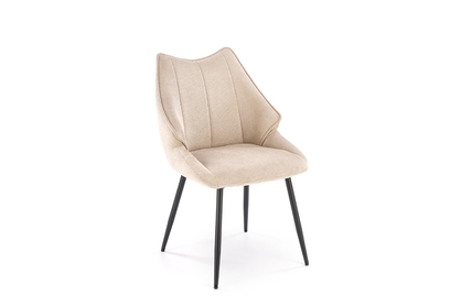 Čalúnená stolička K543 - béžový výplet Vardo 28