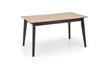Stôl Gulian 140-180x80 cm - Dub wotan / čierny nožičky