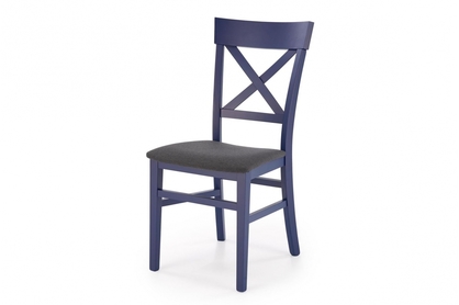Dřevěná židle Tutti 2 - tmavě modrá / grafitová Inari 95