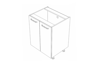 KAMMONO P2 D60 - Skrinka dolná Kuchynská dvojdverová