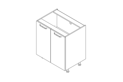 KAMMONO P2 D70 - Skrinka dolná Kuchynská dvojdverová