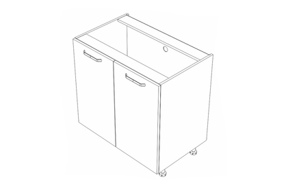 KAMMONO P2 D80 - Skrinka dolná Kuchynská dvojdverová