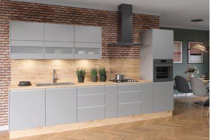 Komplet nábytku kuchynského Campari 360cm - šedý mat 